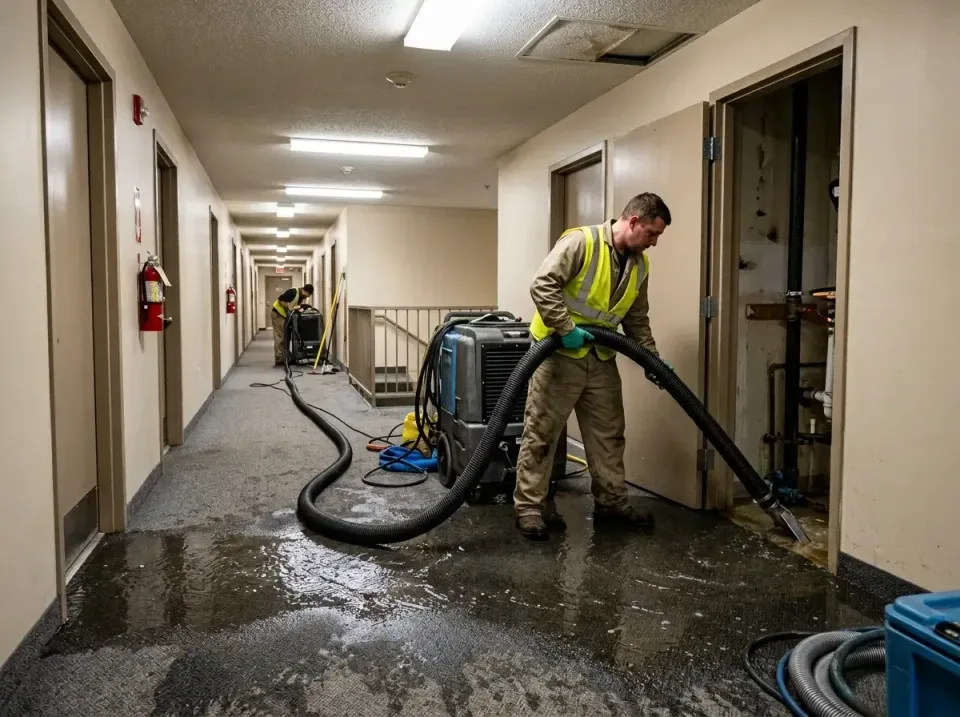 multi-unit-apartment-hallway-f-005 — frequently asked questions, Emergency Burst Pipe Water Extraction & Removal in Deer Par…